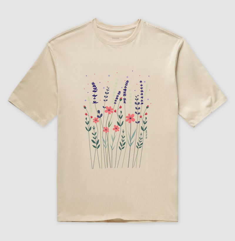 Flores do campo Rosa - Oversized