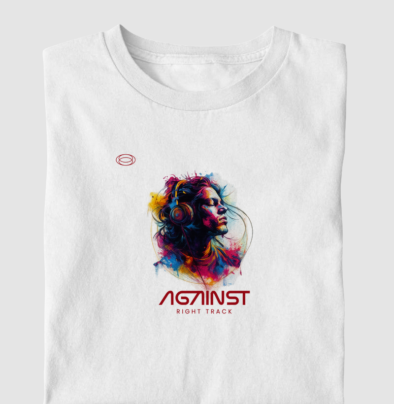 Camiseta ouvindo musica