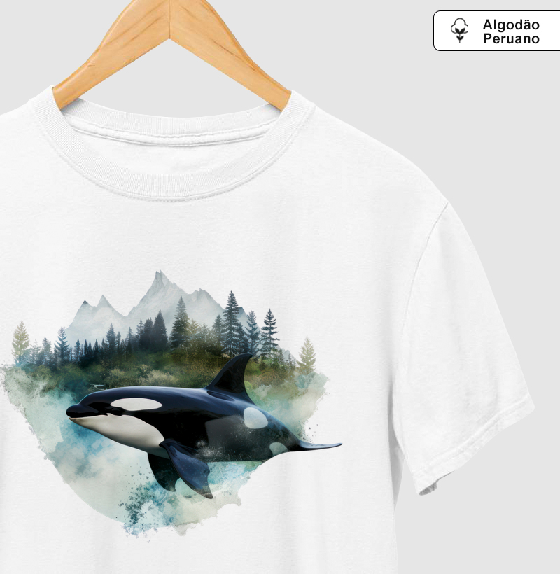 Killer Whale - Camiseta Algodão Peruano