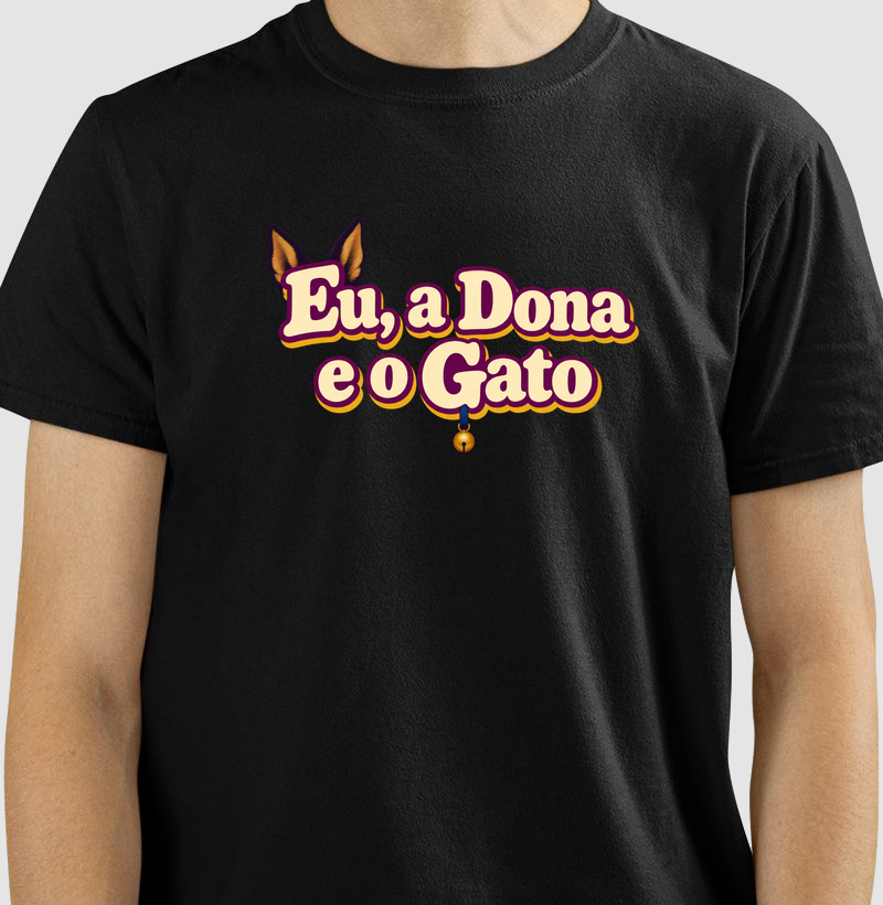 Camiseta Eu, a Dona e o Gato – Logo