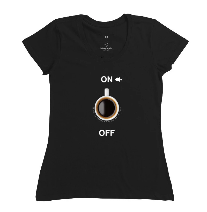 Café é vida on off - Feminina - #27491