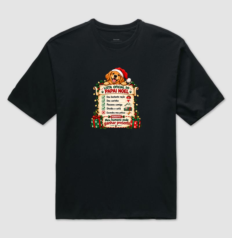 Carta do Papai Noel - Camiseta Oversized