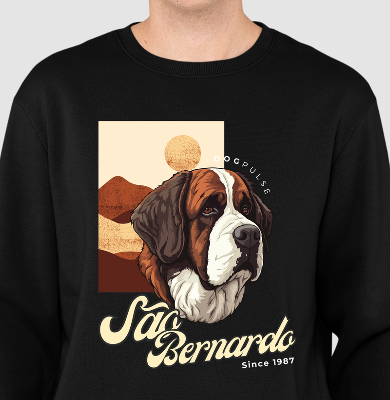 Suéter Moletom São Bernardo Busto Dog Pulse