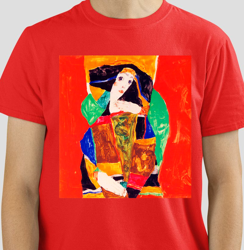 Egon Schiele Retrato de Mulher 