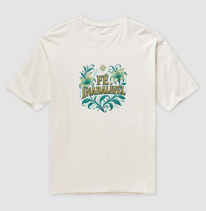 Fé Inabalável - Camiseta Oversized