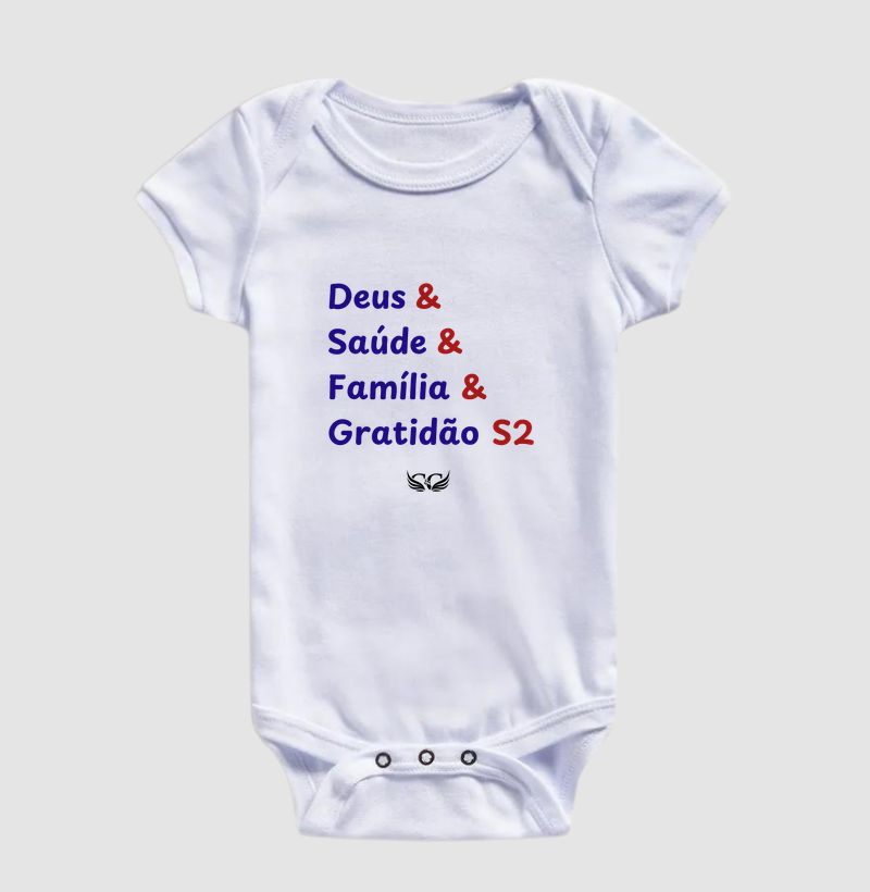 Body Baby Deus Saúde Família Gratidão