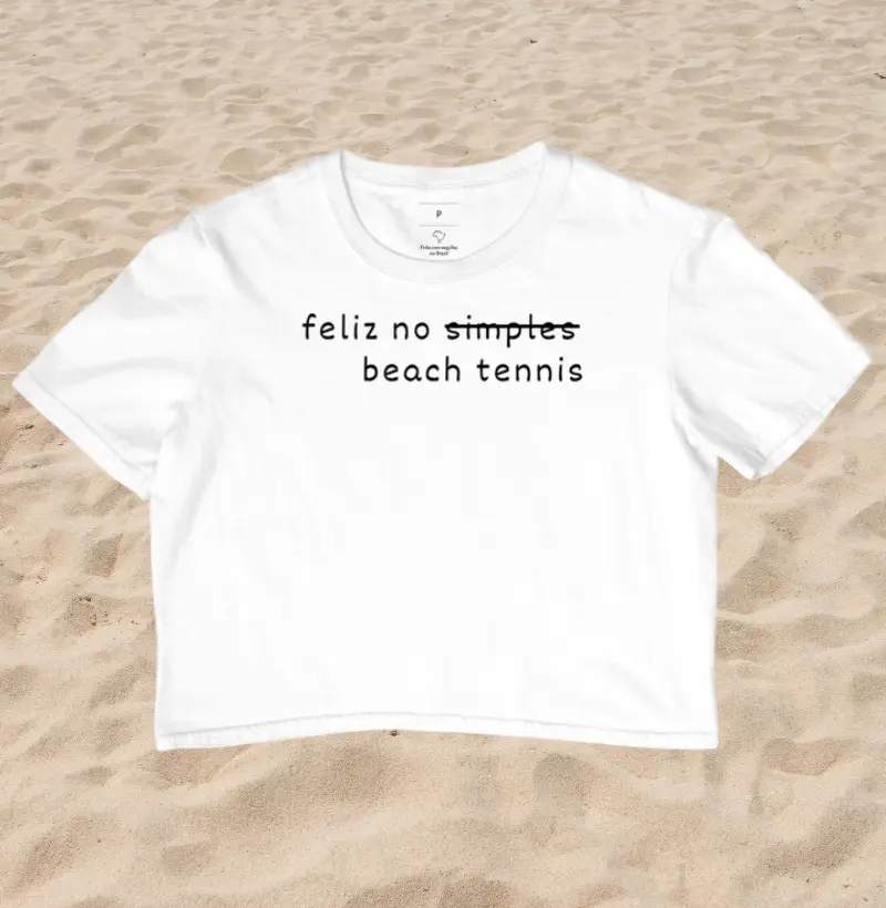 Feliz no beach tênis - Cropped