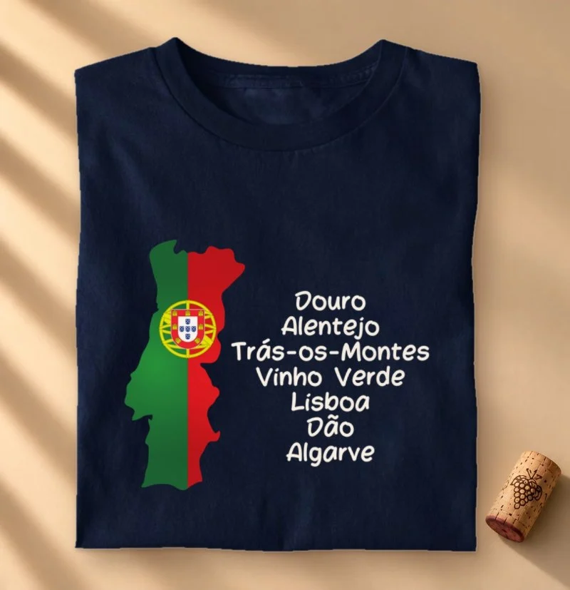 Camiseta Vinho - Regiões de Portugal
