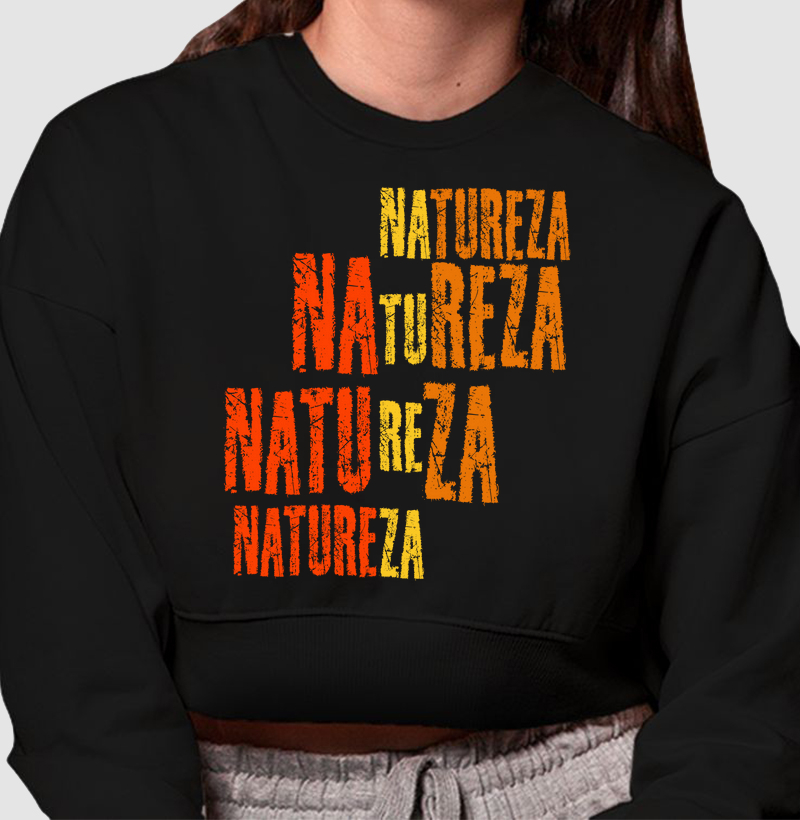 Cropped Moletom Natureza
