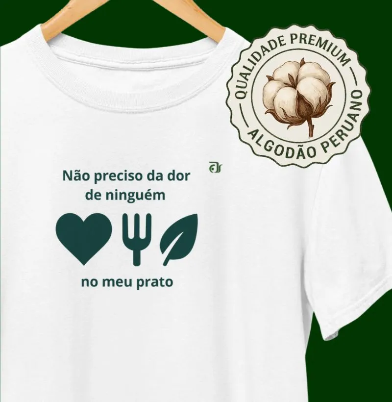 Não preciso da dor de ninguém no meu prato