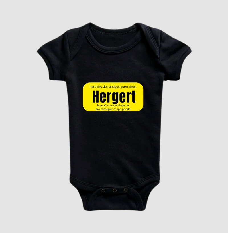 Hergert — Herdeiro dos Antigos Guerreiros - Body Infantil