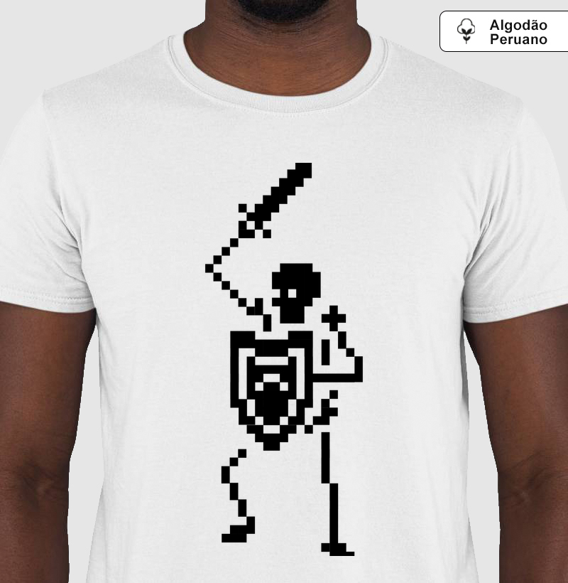 Pixel Skull Sword – Think Tee