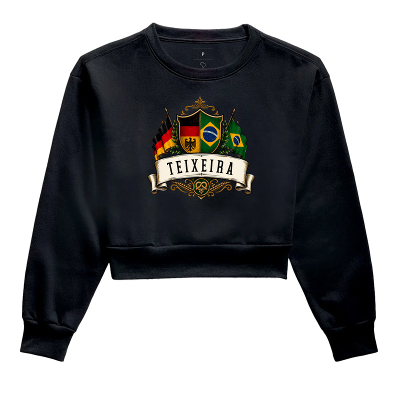 Teixeira  - Cropped Moletom