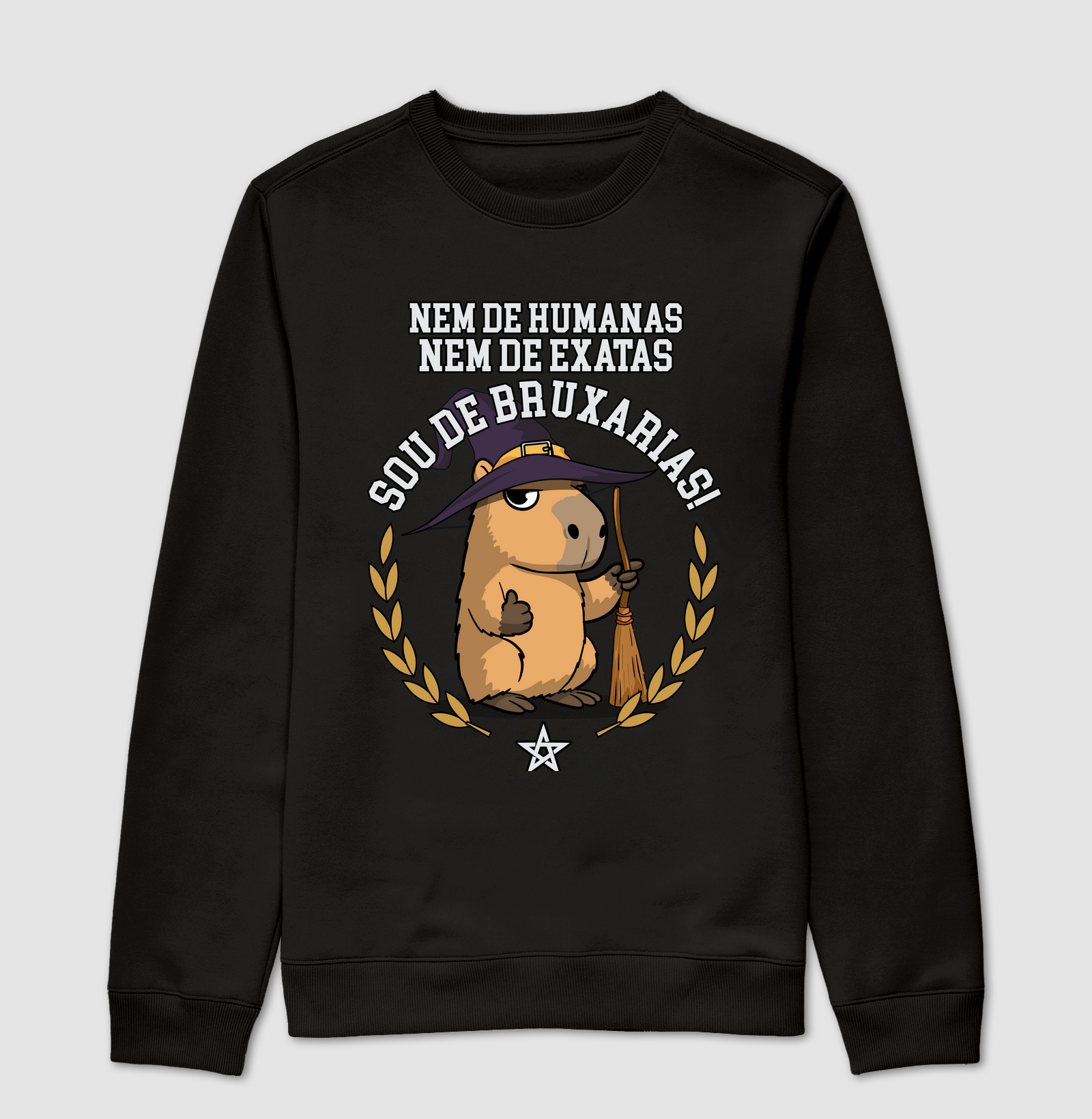 Camiseta Capivara Bruxarias - Suéter Moletom