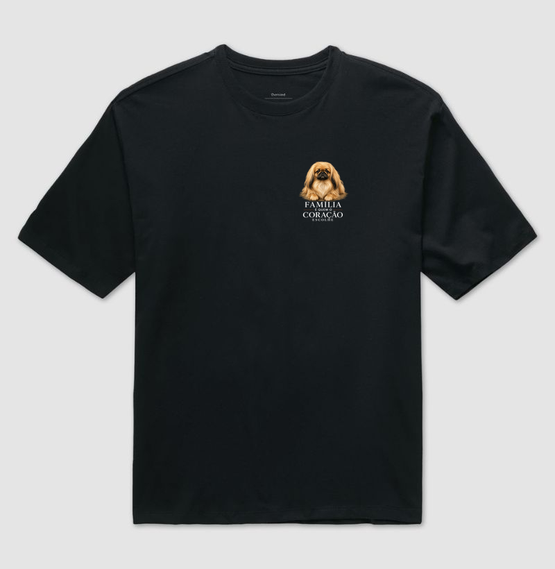 Pequinês - Família - Camiseta Oversized