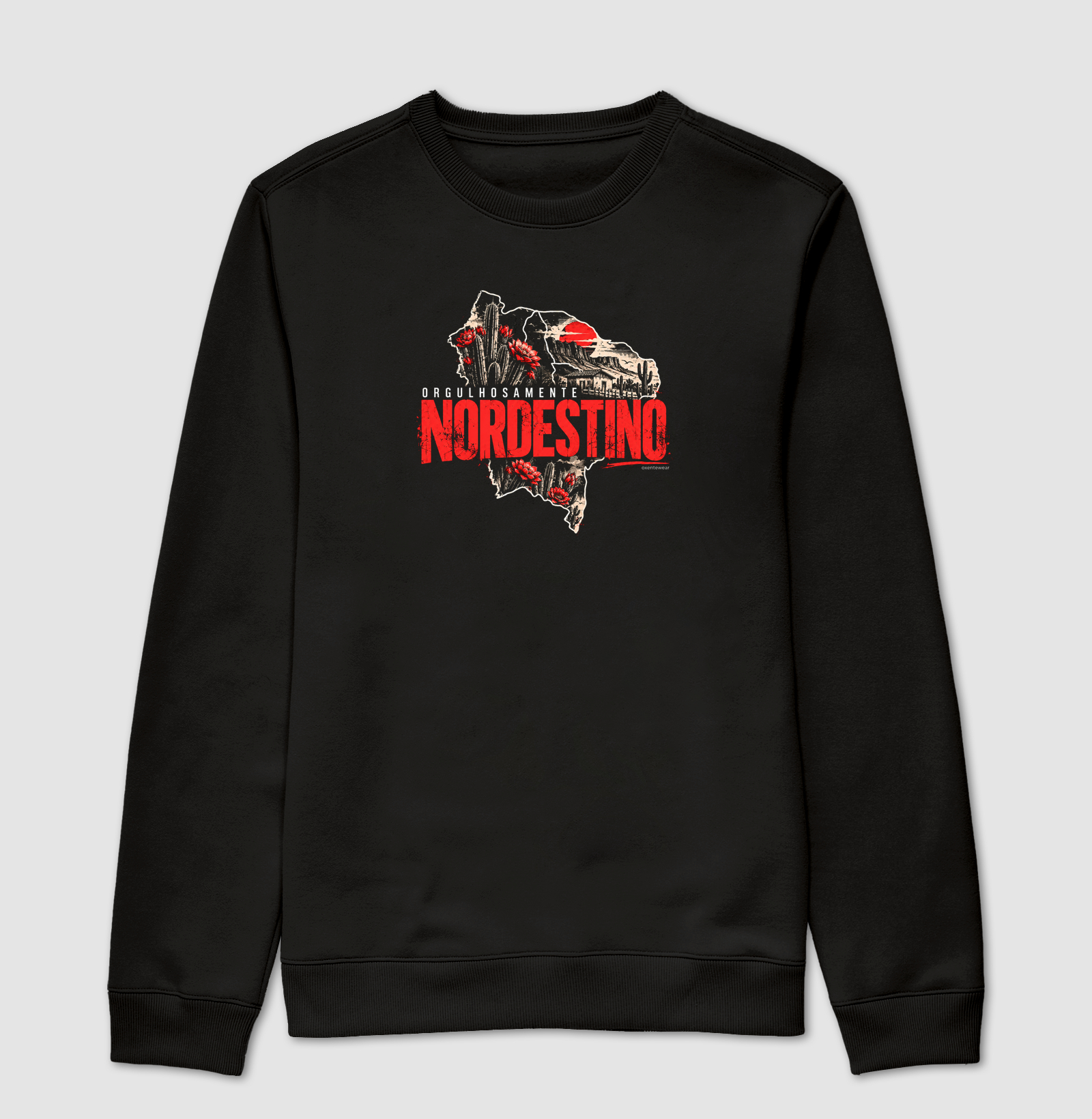 Camiseta Orgulhosamente Nordestino (premium) | OxenteWear - Suéter Moletom