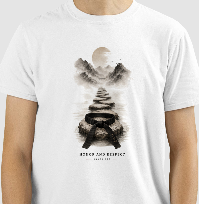 Camiseta masculina Honor and respect