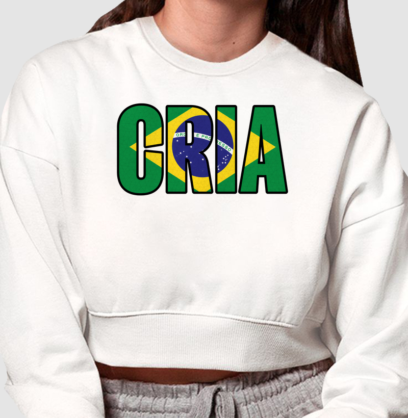 Cropped Moletom Cria Copa