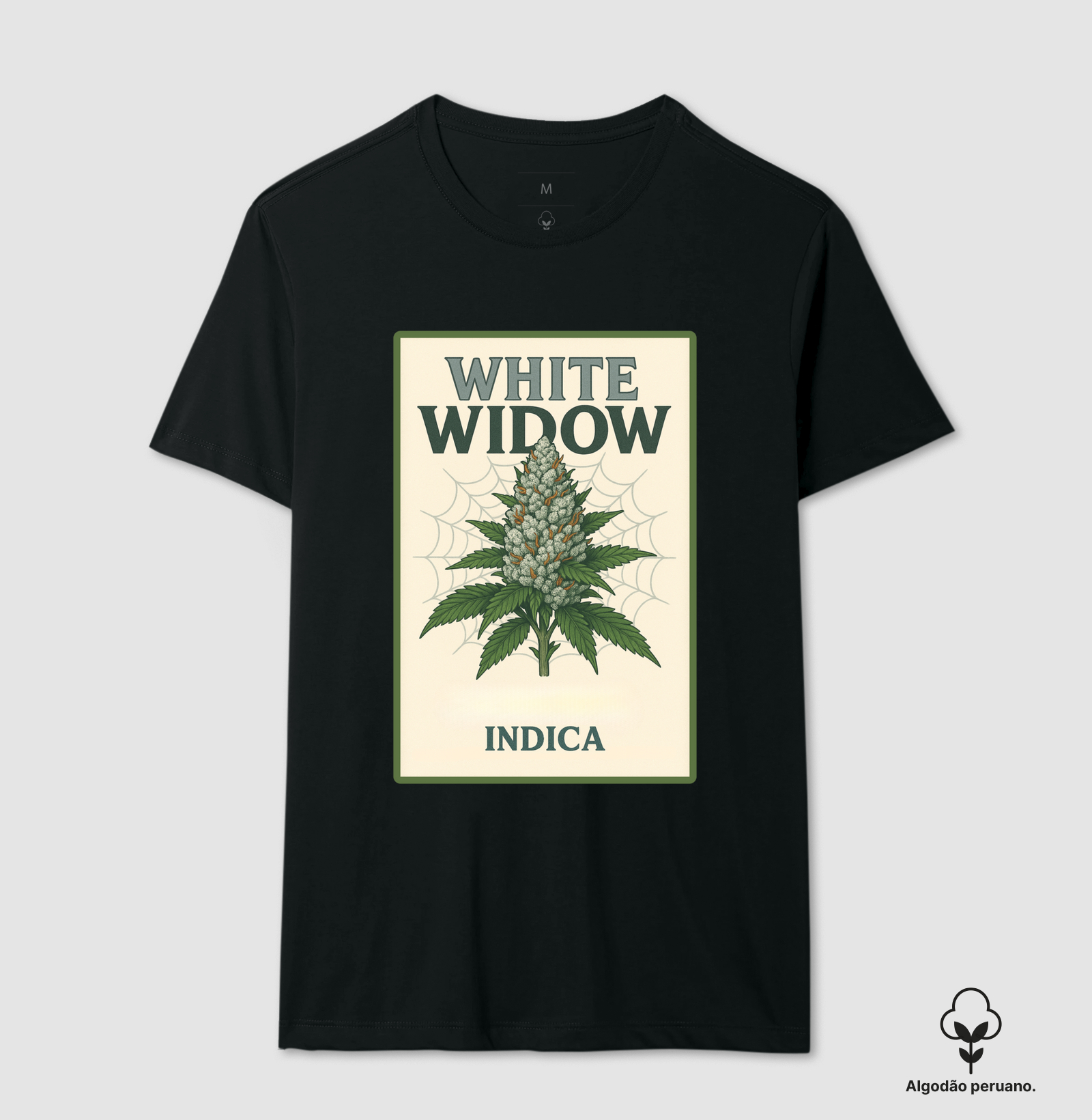 Camiseta algodão peruano - White Widow