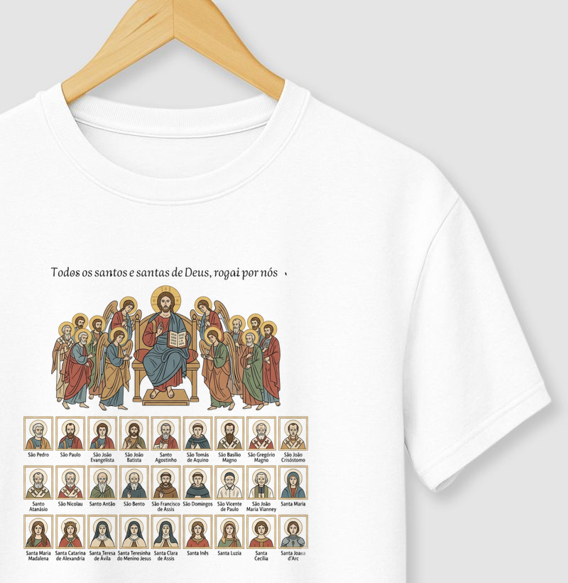 Camiseta Todos os Santos e Santas de Deus
