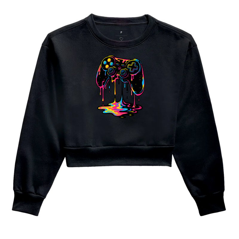 Camiseta Gamer Neon – Controle Derretido, Estética Psicodélica e Drip Insano | ManaMoney