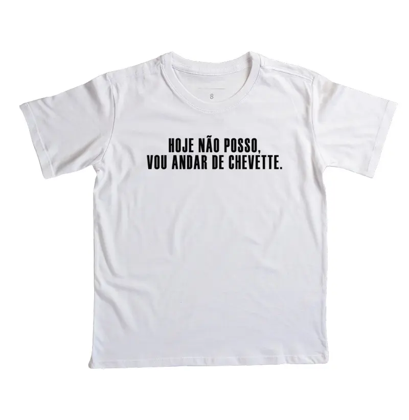 Vou andar de Chevette - Camiseta Infantil