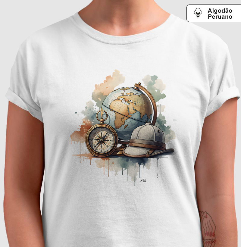 Camiseta Algodão Peruano - Espírito Aventureiro  