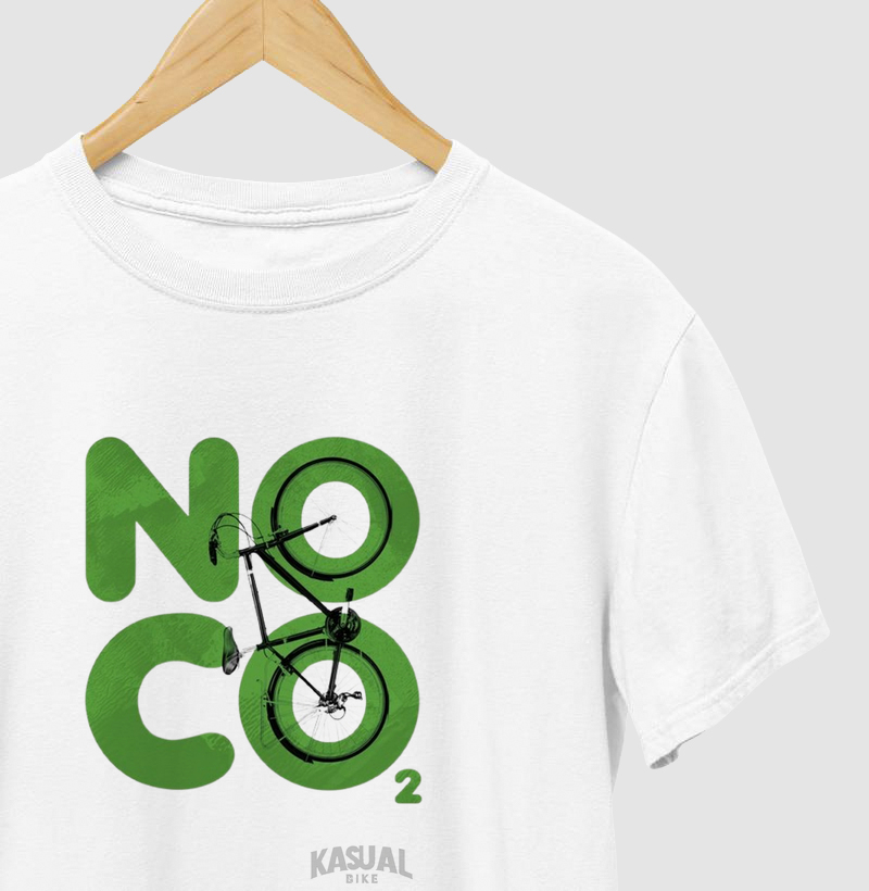 Camiseta NO CO₂ – Estilo com Consciência Ambiental