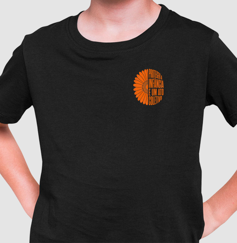 Camiseta Mini | Proteger a Infância - bolso
