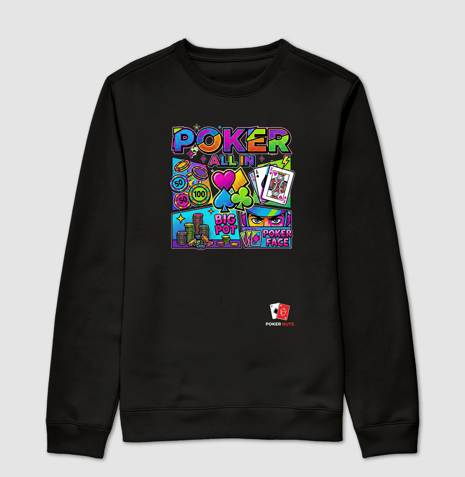 Moletom Suéter Poker Pop Art All In