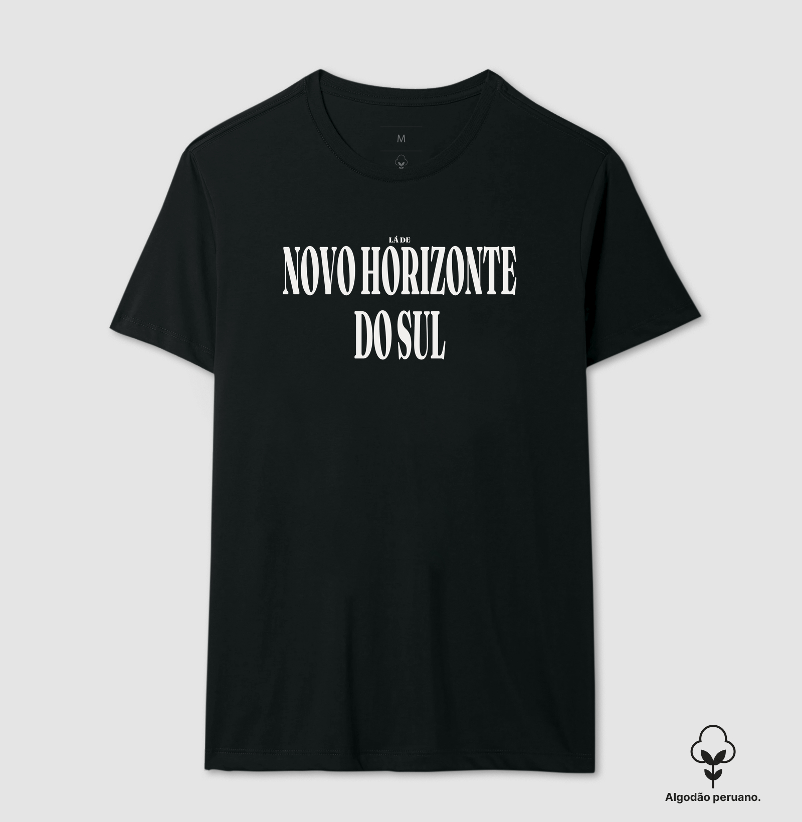 Novo Horizonte do Sul | Tipografia MS - Camiseta Algodão Peruano