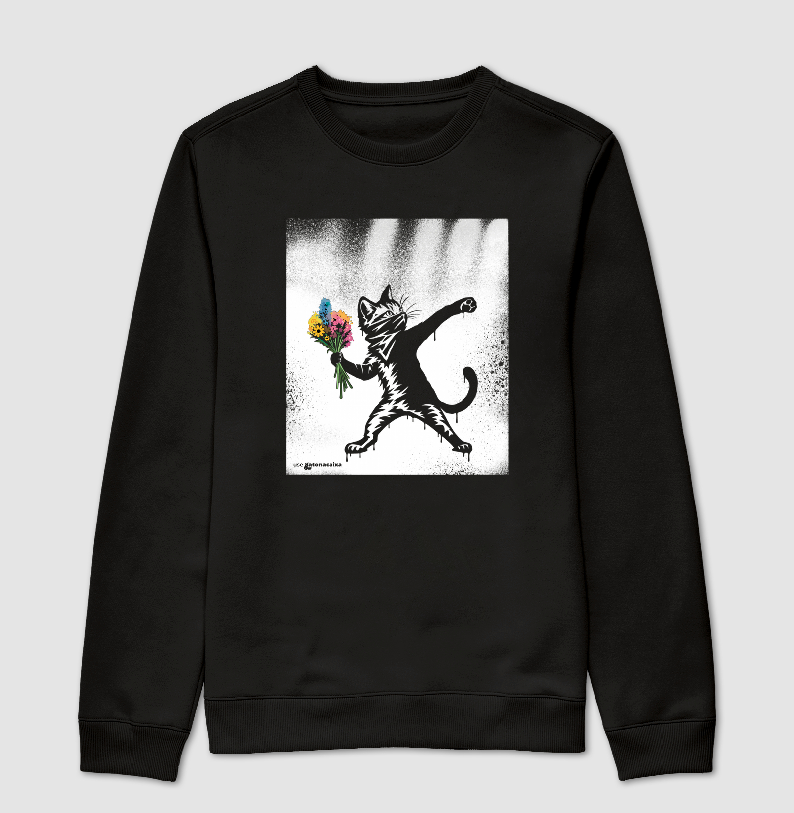 Gato Rebelde - Suéter Moletom