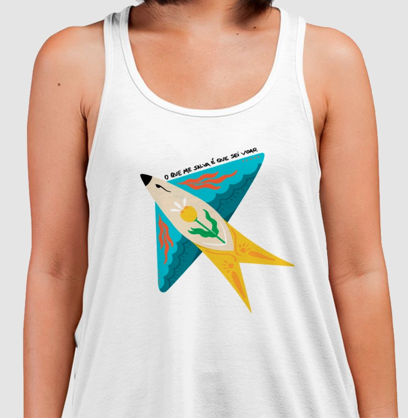 O que me salva é que sei voar
