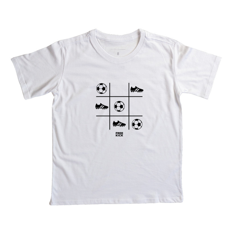 CAMISETA INFANTIL FREE KICK JOGO DA VELHA