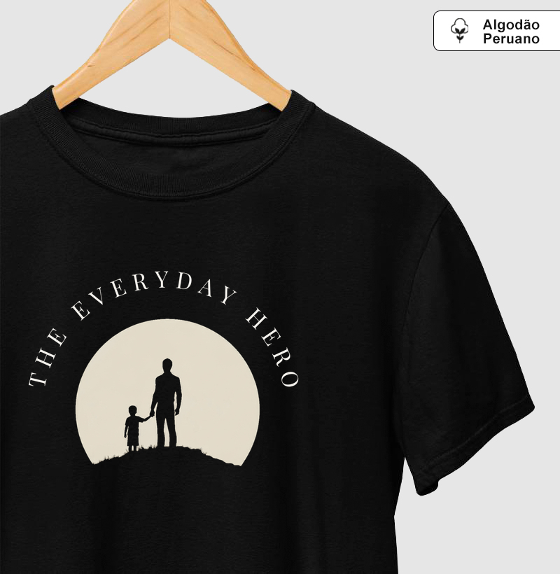 Camiseta Algodão Peruano The Everyday Hero with Boy