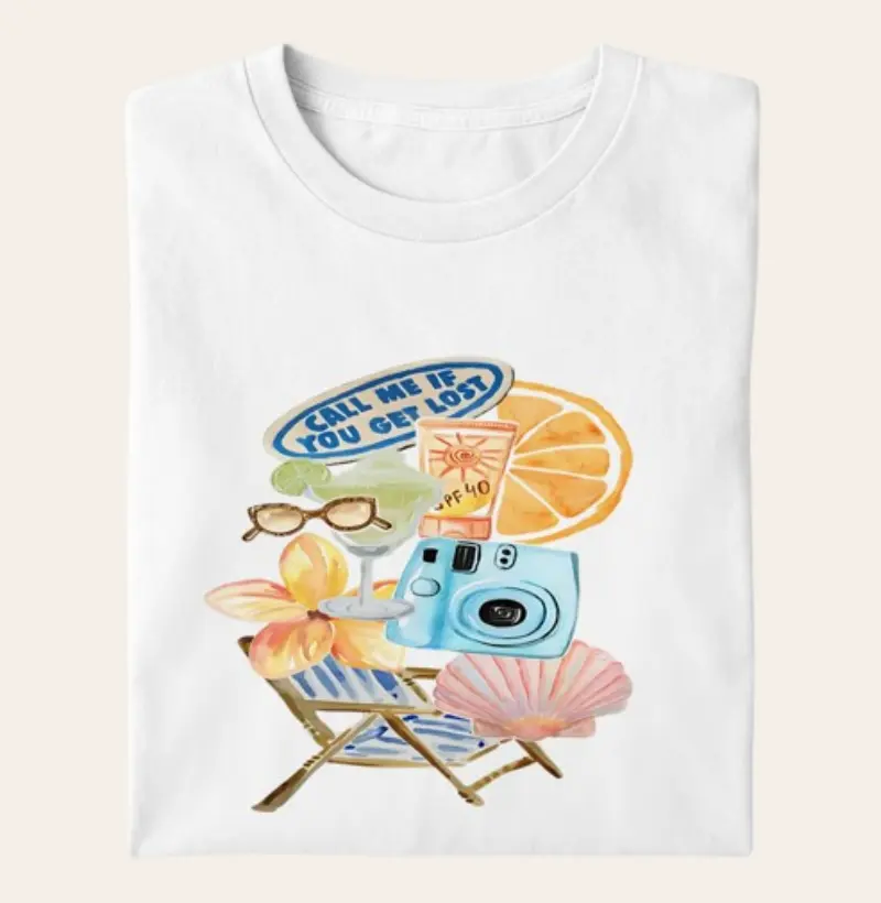 Camiseta Algodão Premium - Call Me