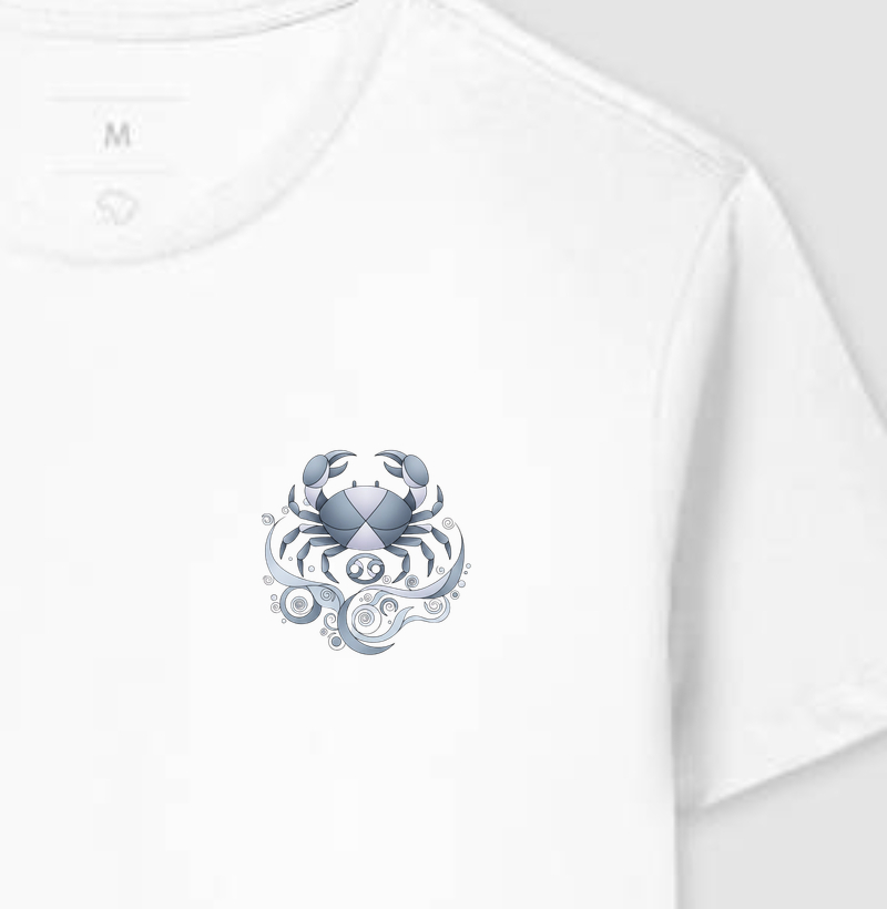 Signo de Câncer - Minimalista Geométrico