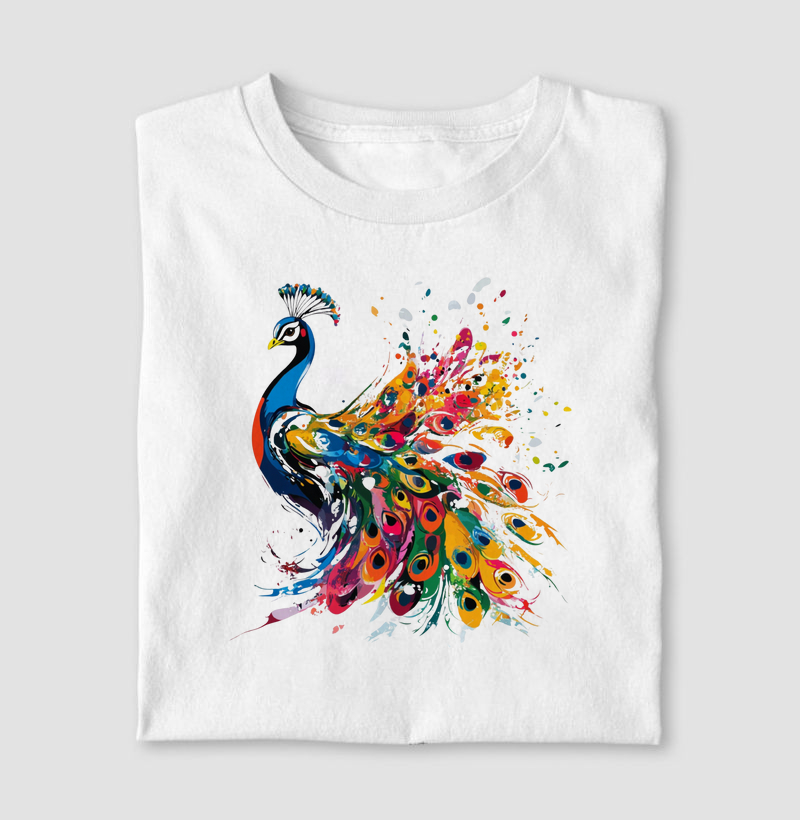 Pavão colors aquarela