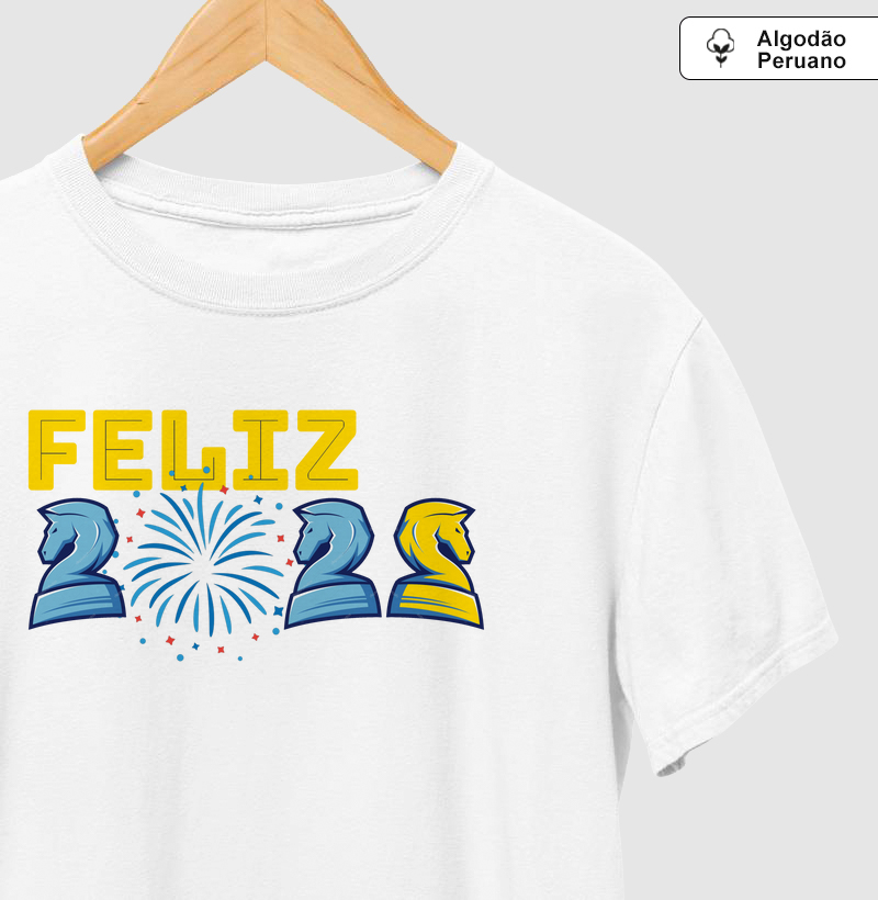 Feliz 2025 - Camiseta Algodão Peruano