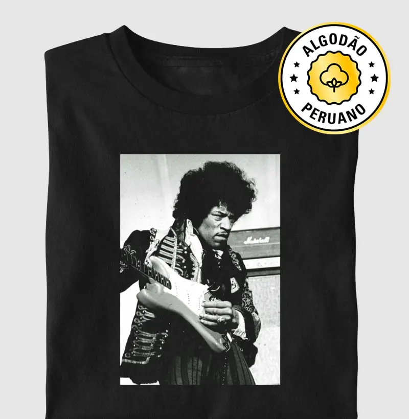 Jimi Hendrix - 1967 - Camiseta Algodão Peruano
