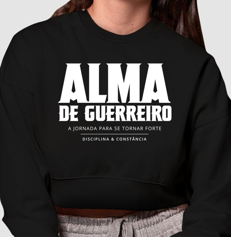 Cropped Moletom ADG - Alma de Guerreiro