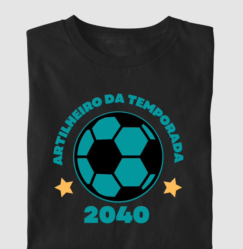 Camiseta Infantil Artilheiro da Temporada 2040