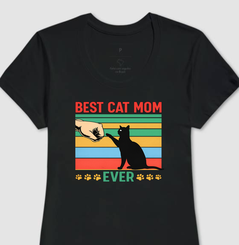 Camiseta Best Cat Mom Ever