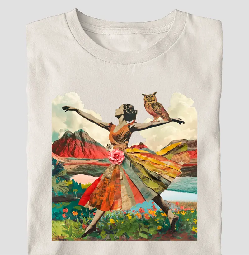 Colagens - Voo da moça Oversized