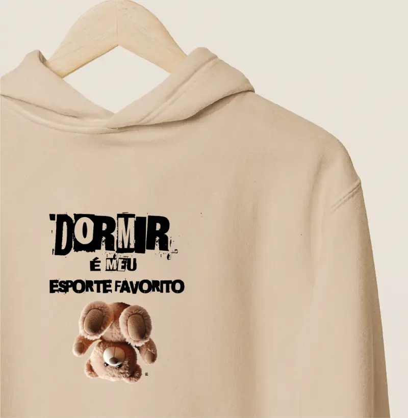 Hoodie Moletom Dormir é meu esporte favorito