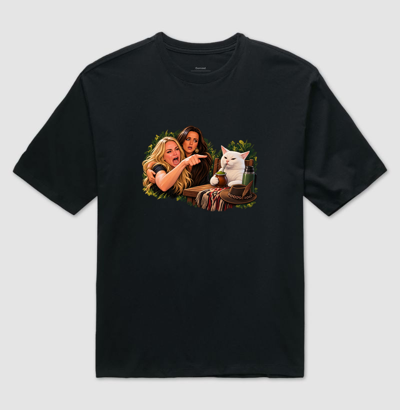 Mas Bah, Gato! - Camiseta Oversized