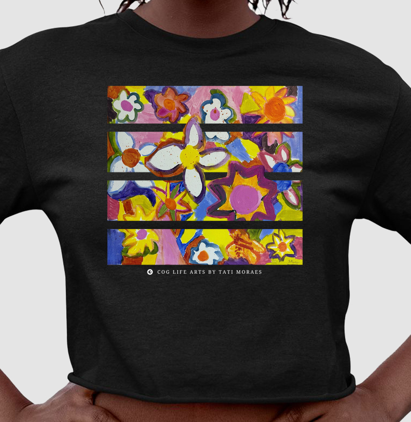 Camiseta Adulto Flores by Tati Moraes