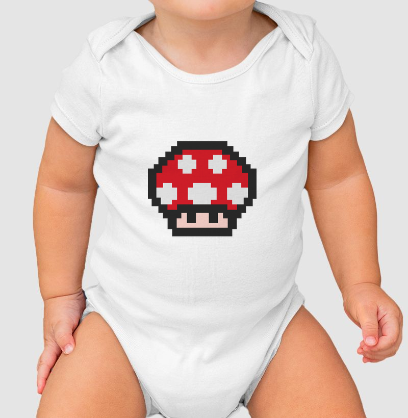 cogumelo mario (mushroom) - Body Infantil