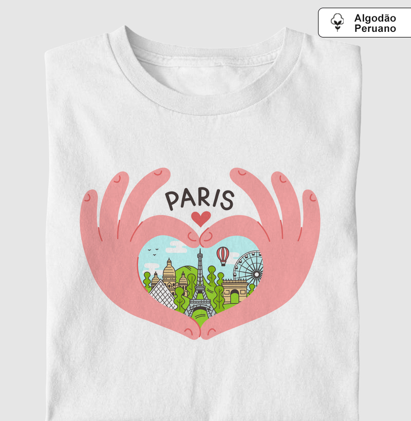 Camiseta Viagem - Paris Amor