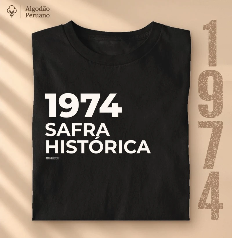 Camiseta Vinho - 1974 • Safra Histórica - Camiseta Algodão Peruano